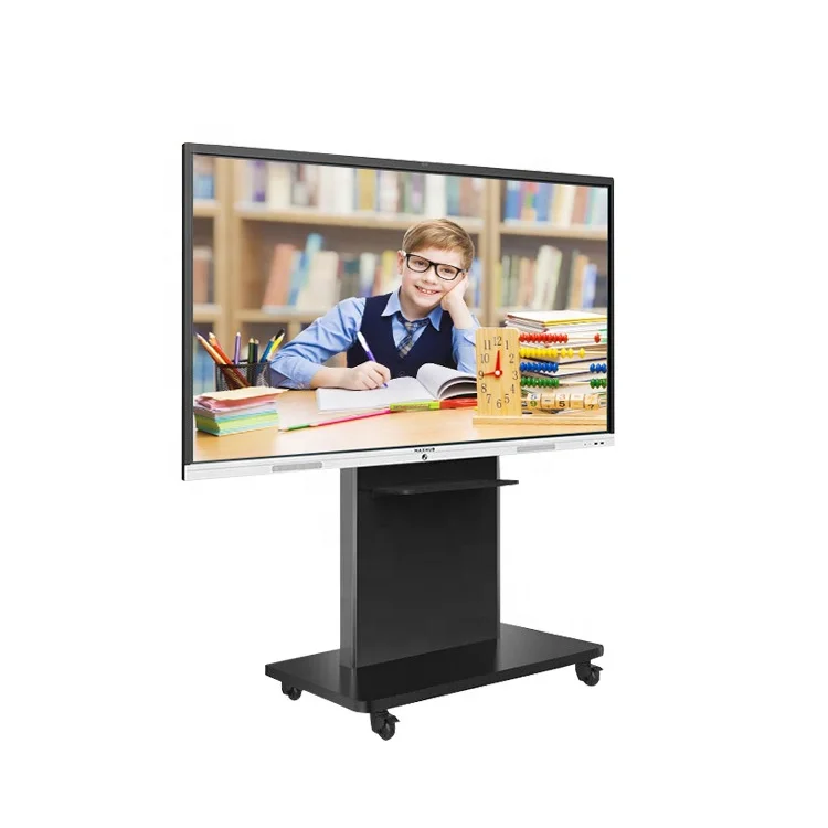 Interactive touch screen tablet electronic whiteboard for teaching and video conference display stand