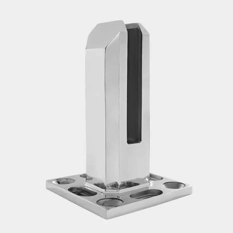 Balustrades Stainless Steel Core Drilled Railings Matte Black Glass Spigot Railing