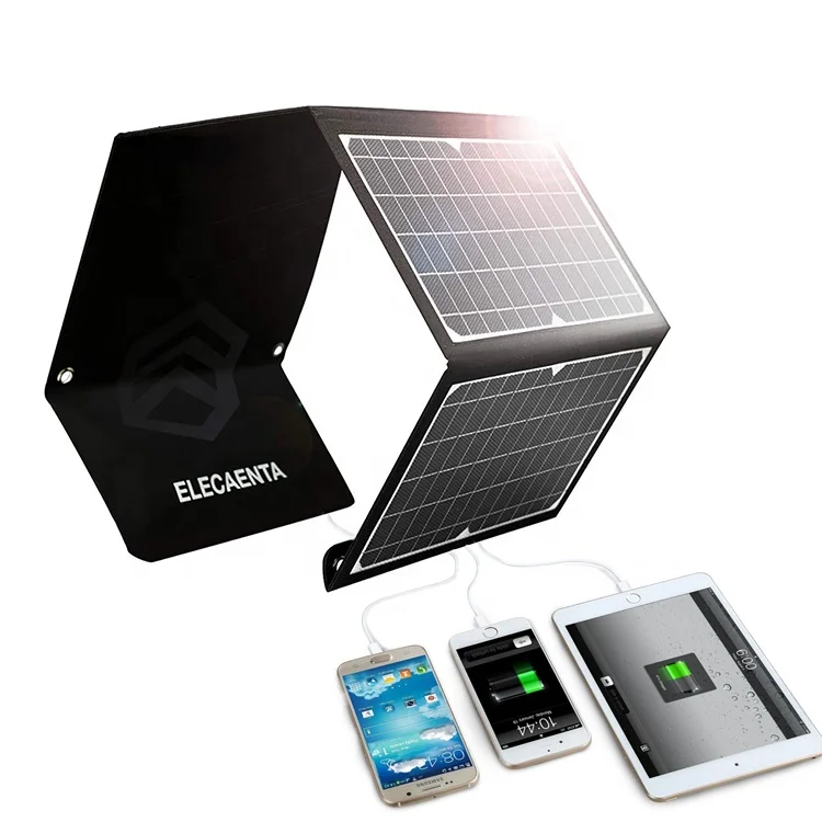30W 60W 120W Foldable Solar Panel Charger for Mobile phones Power Banks  Laptop Charging for camping