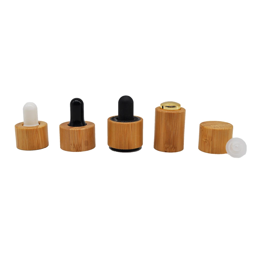 Wholesale Hot Sale Recyclable Bamboo Lid Inner Plastic Cap 18mm 20mm 24mm 28mm Wooden Cap