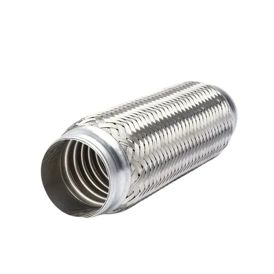 Automobile Exhaust Pipe without Iron Universal Muffler Stainless Steel The Car Double Network Bellows 100%tested 7- 15 Days JIAX