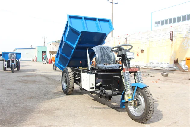 Electric tricycle 3 wheels dumper truck 2 ton carrying cargo motorcycle Safe durable Automatic hydraulic lifting system