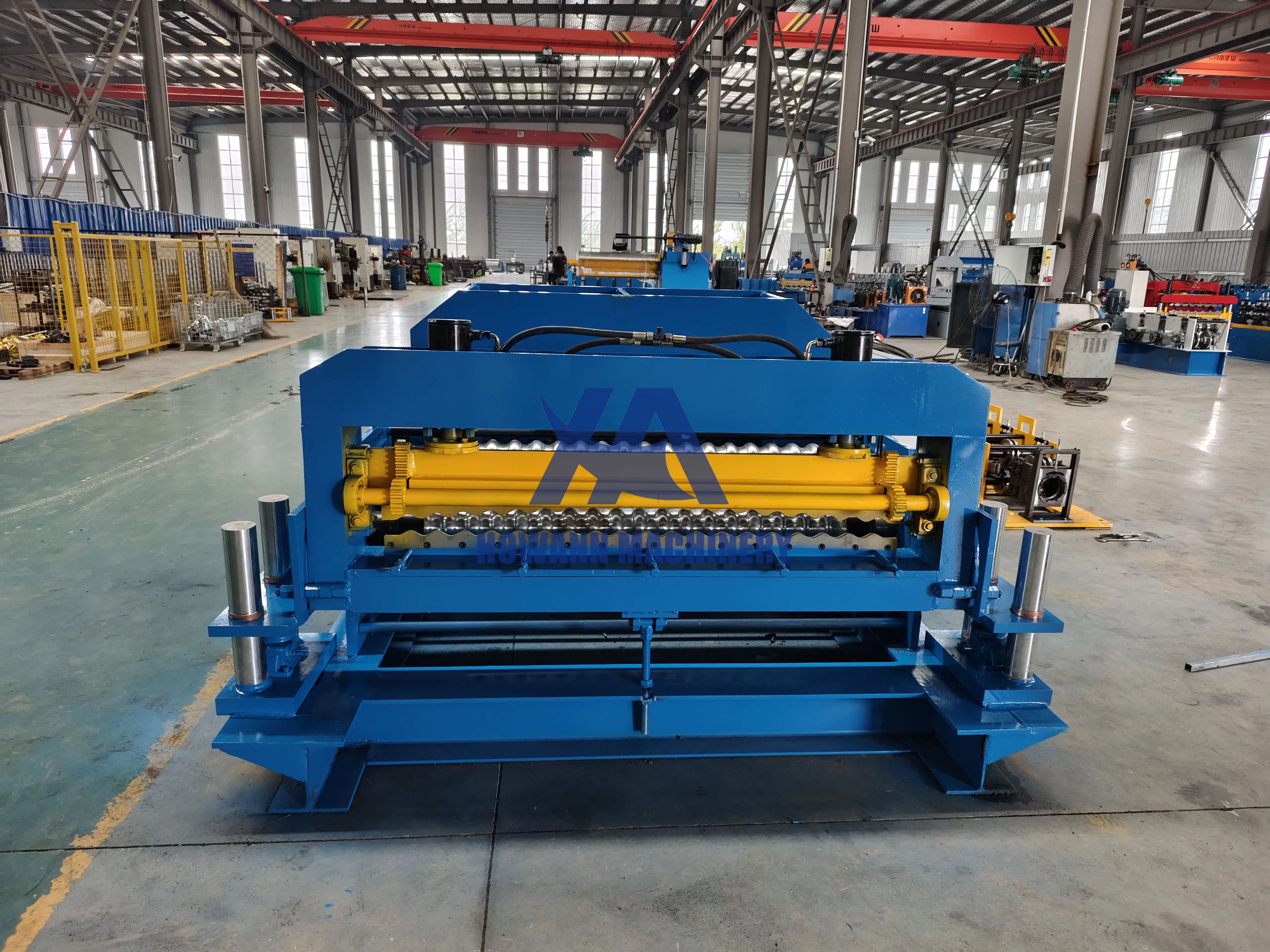 Factory supply silo making machine 1000 Ton Vertical steel silo corrugated panel roll forming machine