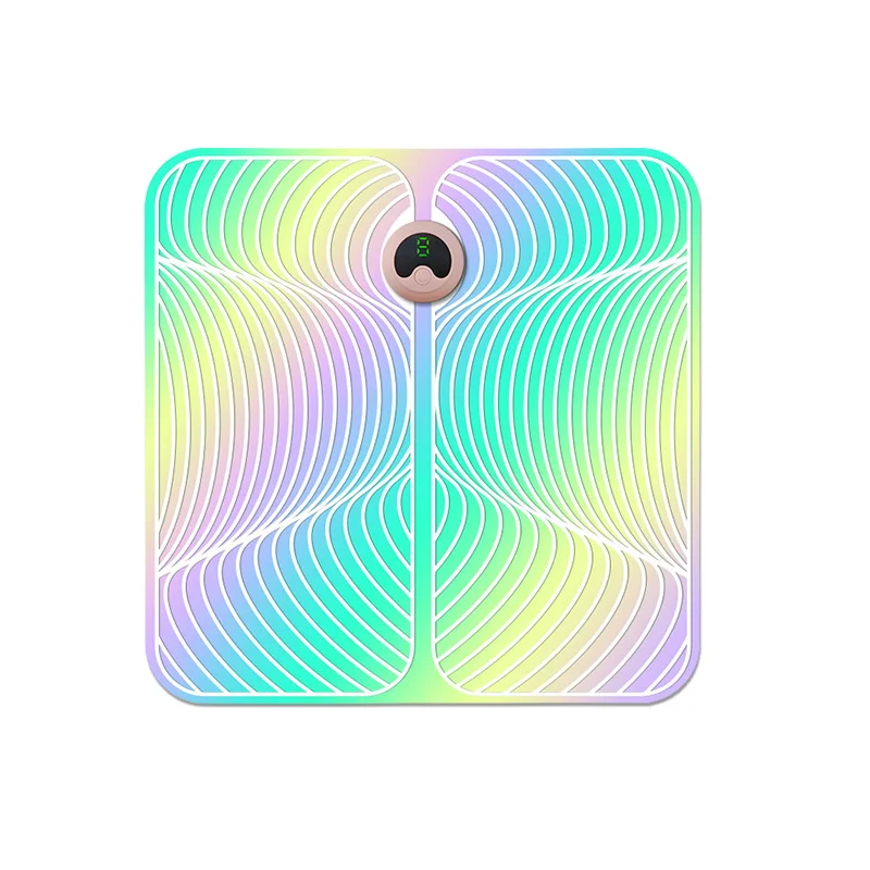 2024  Foldable Tens Vibrating Electric Foot Massage Machine Circulation Muscle Stimulator Shiatsu Mat Ems Foot Massager Pad