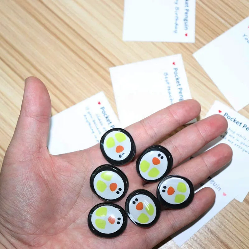 Birthday Cards A Little Pocket Penguin Hug Mini Cute Pocket Penguin Hug Animal Decoration Special Happy 18birthday Custom Logo