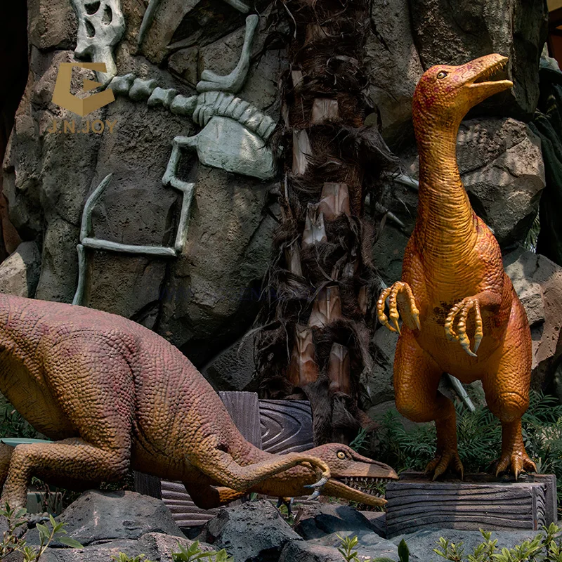 JNZM24 Large Scale Dinosaur Model Lifelike Movement and Sound Simulation Dino Statues for Outdoor Decoration