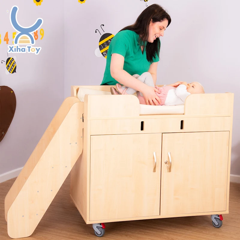 XIHA Nursery Changing Table Infants Babies kindergarten furniture Changing Station baby Children Flat Top Changing Table