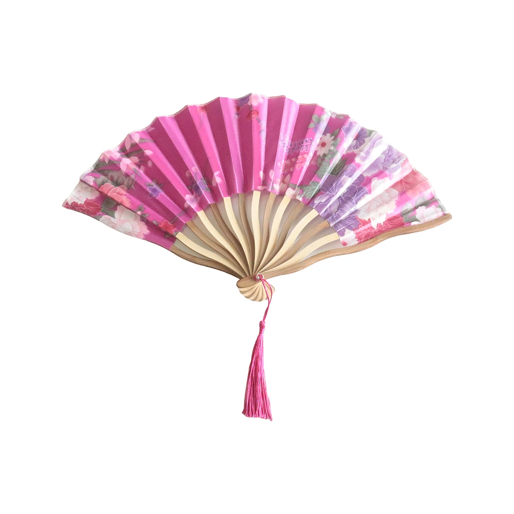 Wholesale Elegant White Folding Silk Hand Fan with Organza Gift bag Wedding Gift & Party Favors