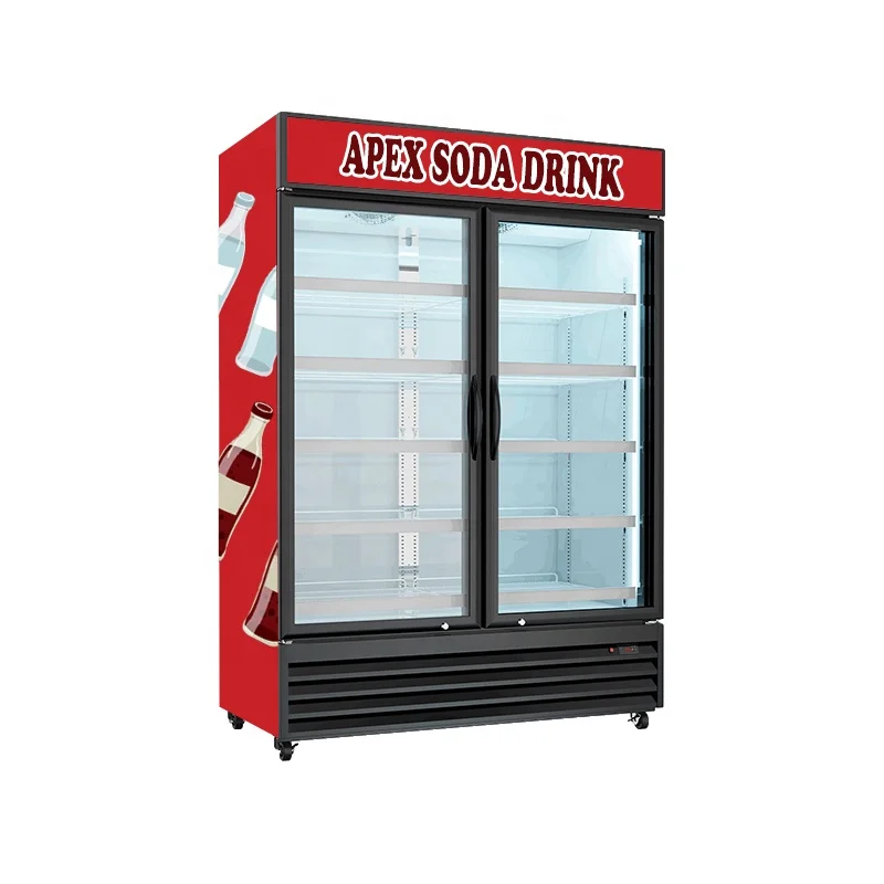 Apex Upright коммерческий охладитель для напитков с колесами