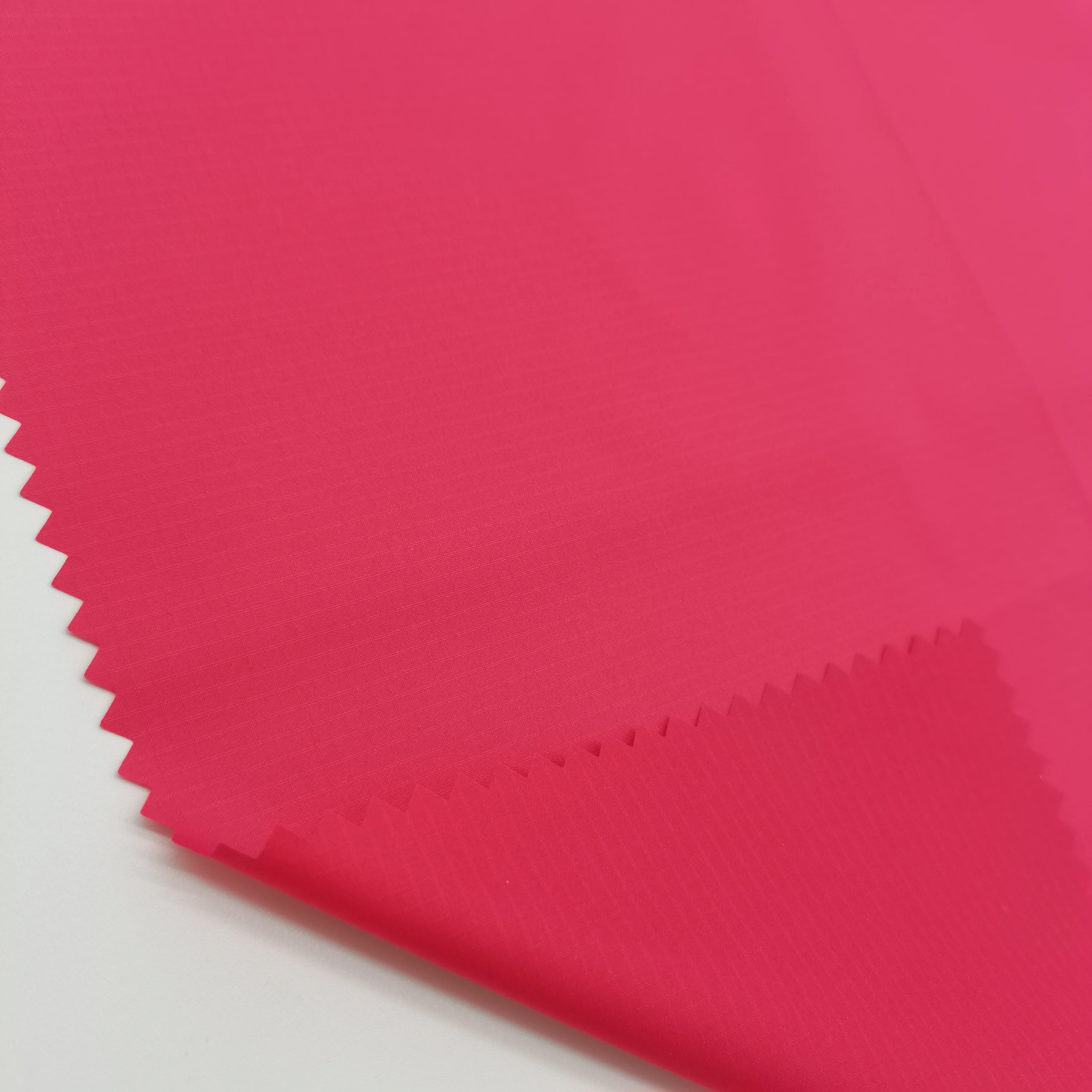 100% Recycled Polyester DTY Ribstop polyester