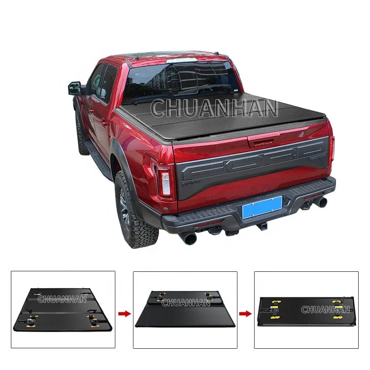 hot selling Hard Tri fold Aluminum Tonneau Cover for Tacoma Tundra Hilux