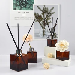 multi inventory China supplier essence Customized Luxury 200ml Aroma Reed Diffuser glass bottle With Rattan Sticks