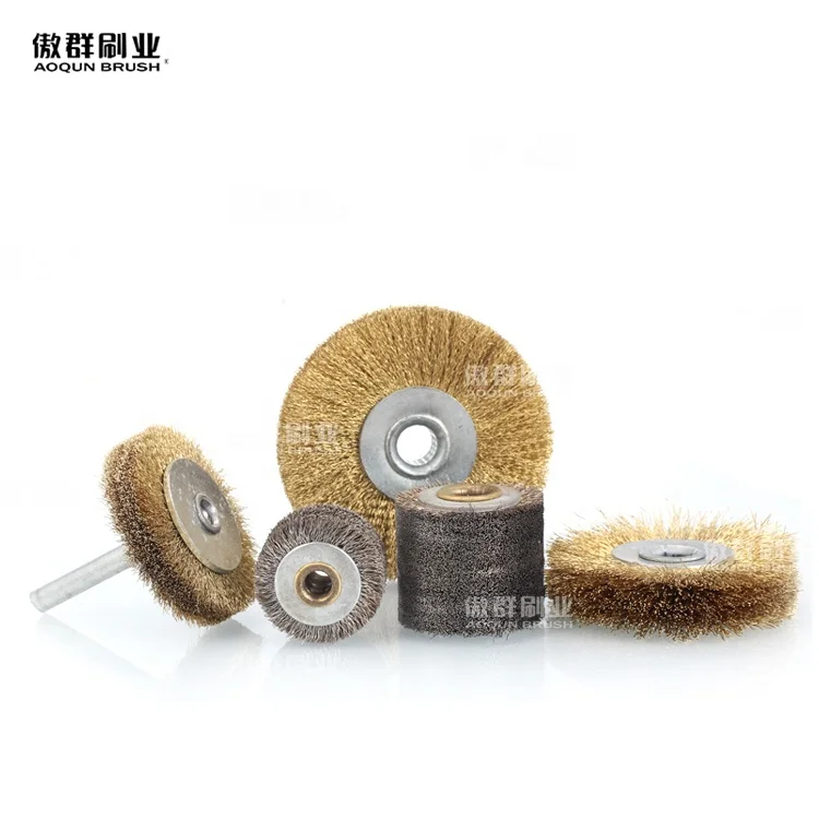 Small Diameter Wire Wheels Brush With Copper Centers