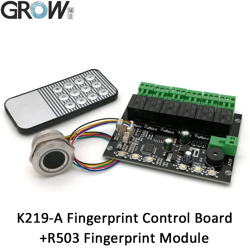 GROW K219-A Programmable Multiple Relay Fingerprint Infrared Remote Controller Control Board