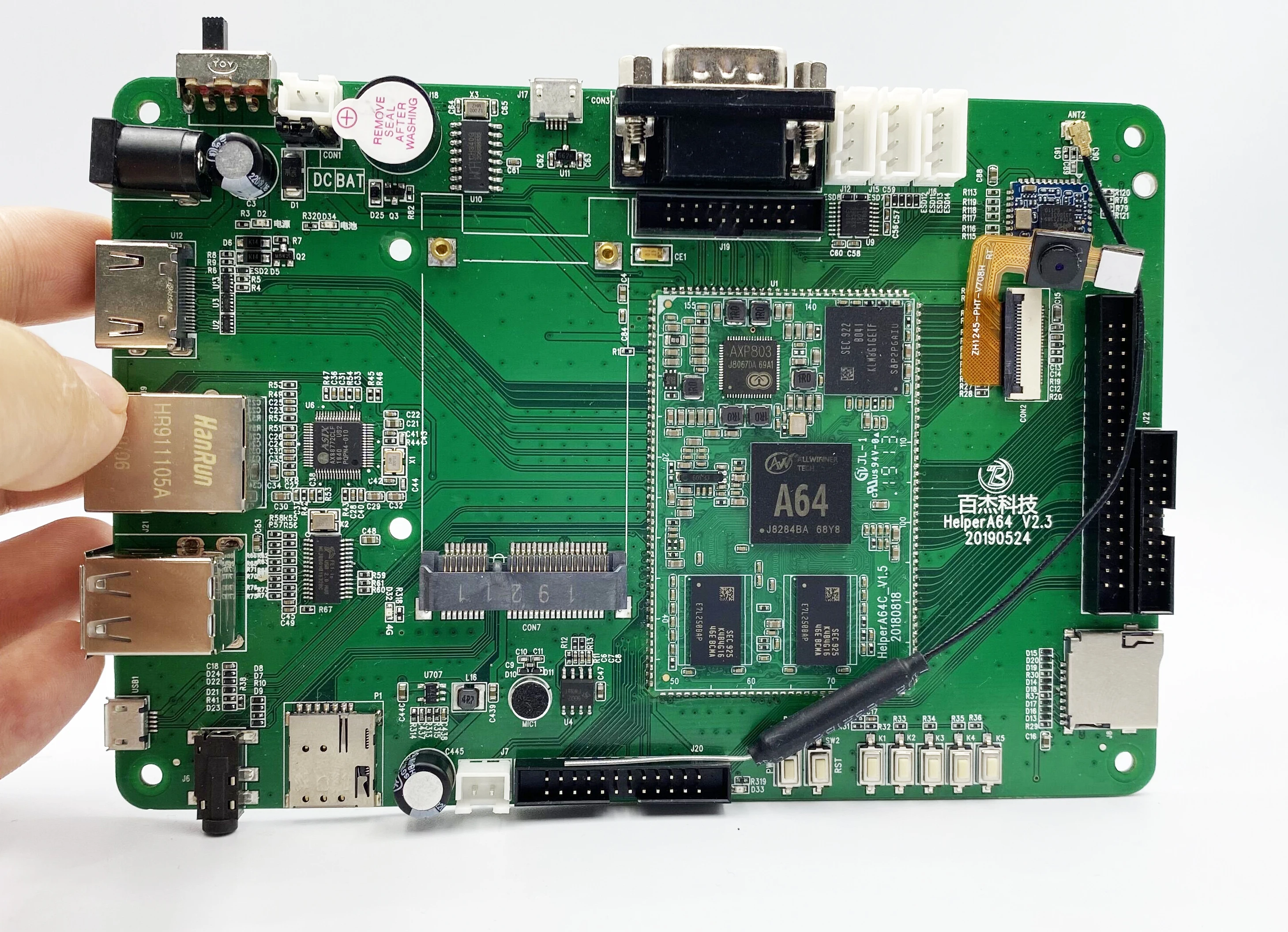 Helper a64 TF Card  Decoder Development Board   GM with USB wifi and BT mould  control board lcd controller lvds control board