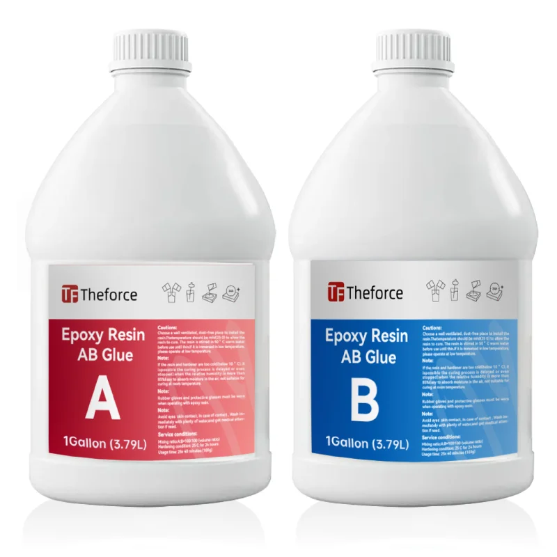 Epoxy Resin Crystal Clear Not Yellowing No Bubble Self Leveling Easy Mix 1:1 Casting & Coating DIY Jewelry Making 1 gallon