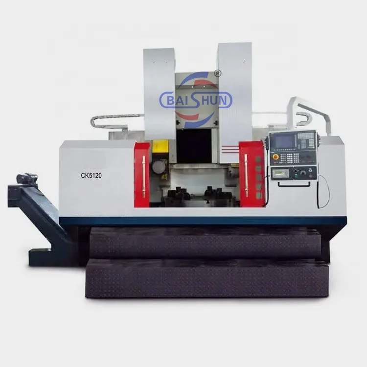 Full Cover High Speed Disc Drum Brake Cnc Vertical Lathe Turning Center From China With Competitive Price