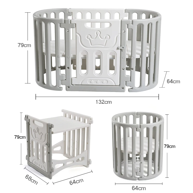 
2020 New born multi-function detachable Baby Bed, modern design Baby Crib with wheel 