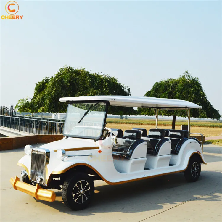 Scenic spot police patrol battery powered sightseeing shuttle bus electric sightseeing car