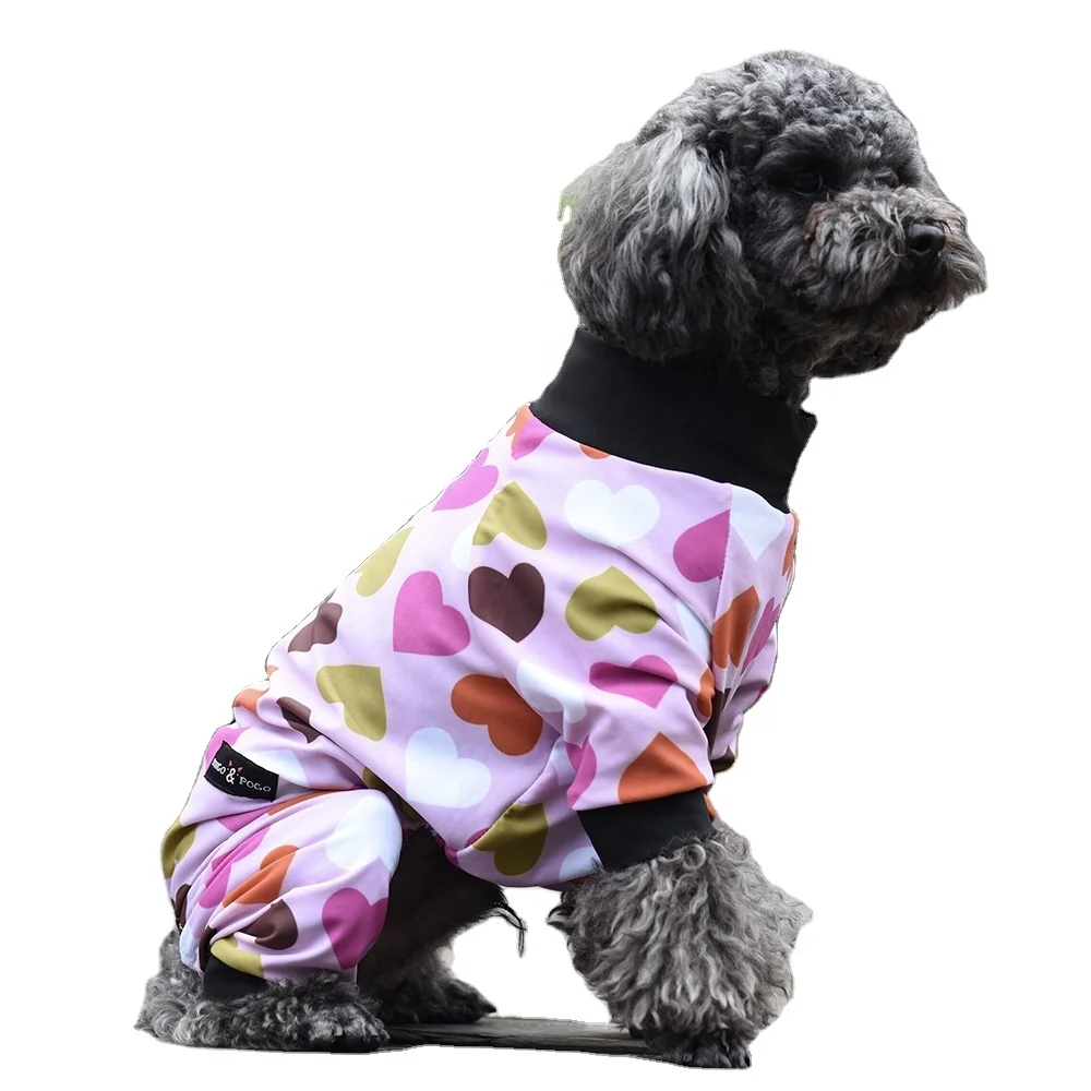 Custom Printing Pet Apparel Lycra Dog Jumper Suit Sun-proof Coat for Puppy Dogs