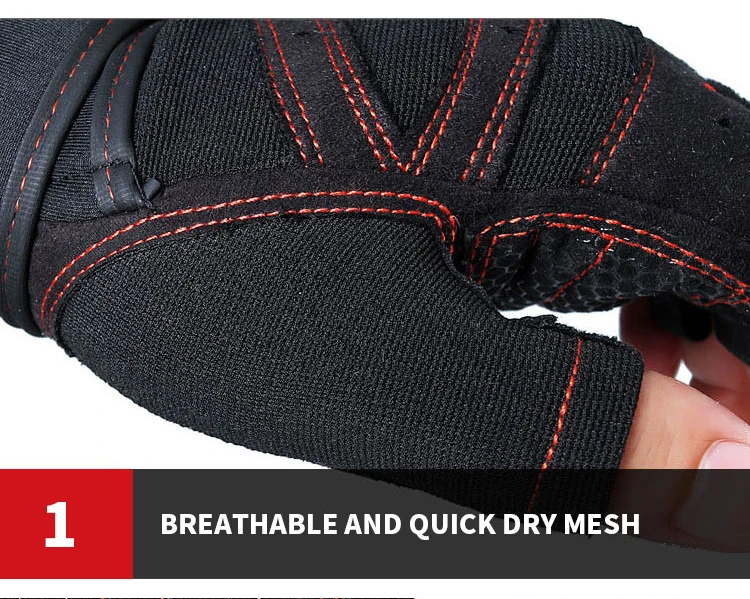 
Custom Logo Suede Exercise Cycling Gel Gym Gloves With Wrist Support 