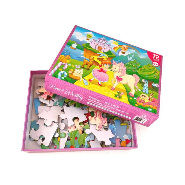 Manufacturer Custom Logo Toys Kids Children Jigsaw Puzzle 24 48 72 100 200 Pieces