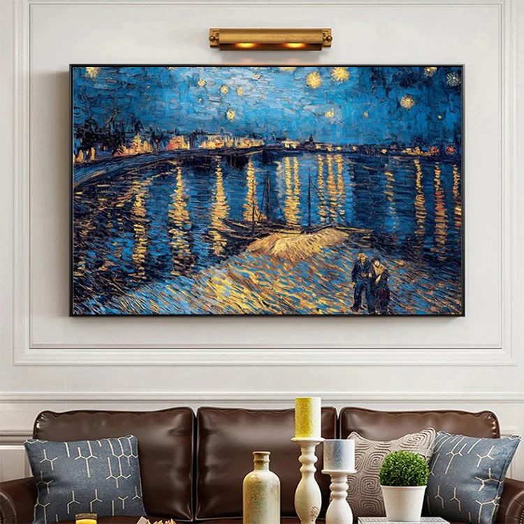 Famous Abstract Art Van Gogh Starry Night Impressionist Starry Night Canvas Print Pictures Canvas Paintings
