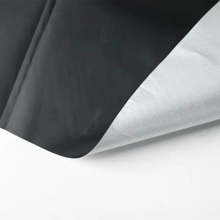 210d waterproof oxford polyester taffeta silver coated car cover fabric silver coated polyester emf shielding silver fabric
