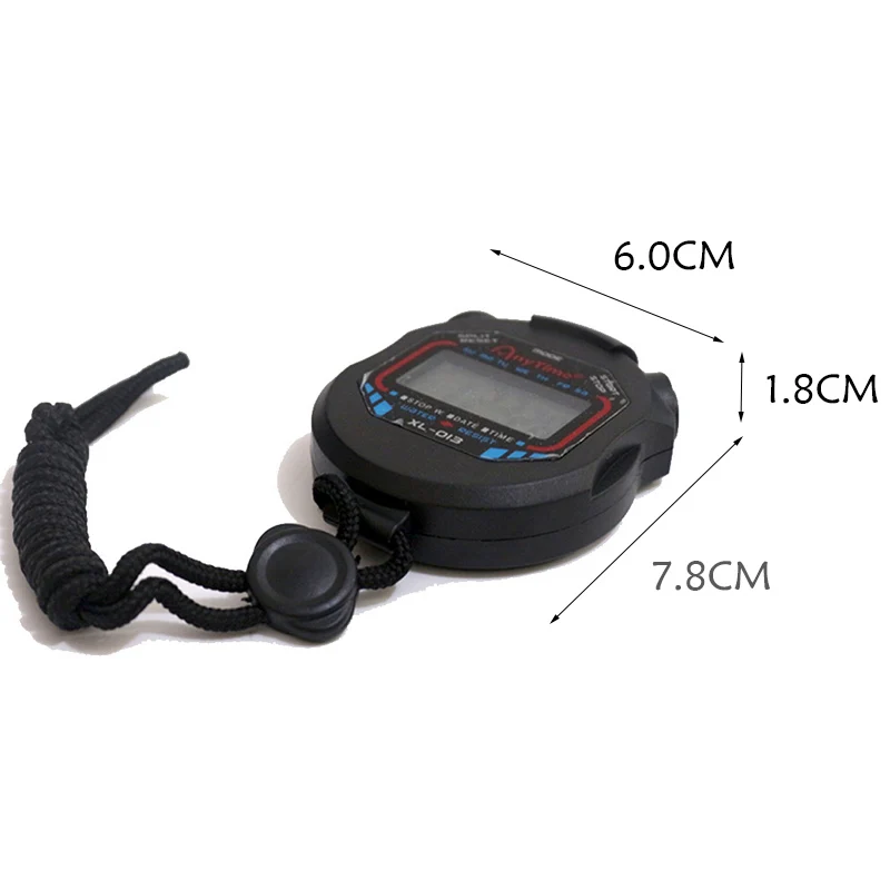 
Free Shipping XL-013 Digital Professional Handheld LCD Chronograph Sports Stopwatch Timer Stop Watch 