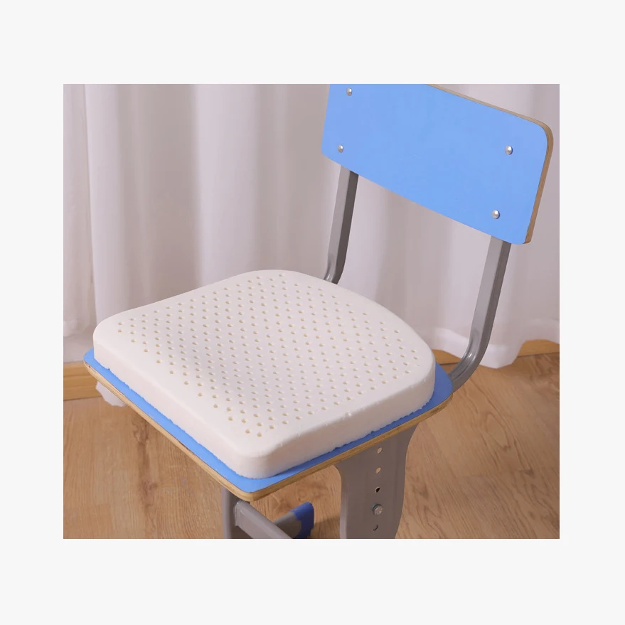 Students Square Seat Pad  Natural Latex Comfort Desk Chair Cushion