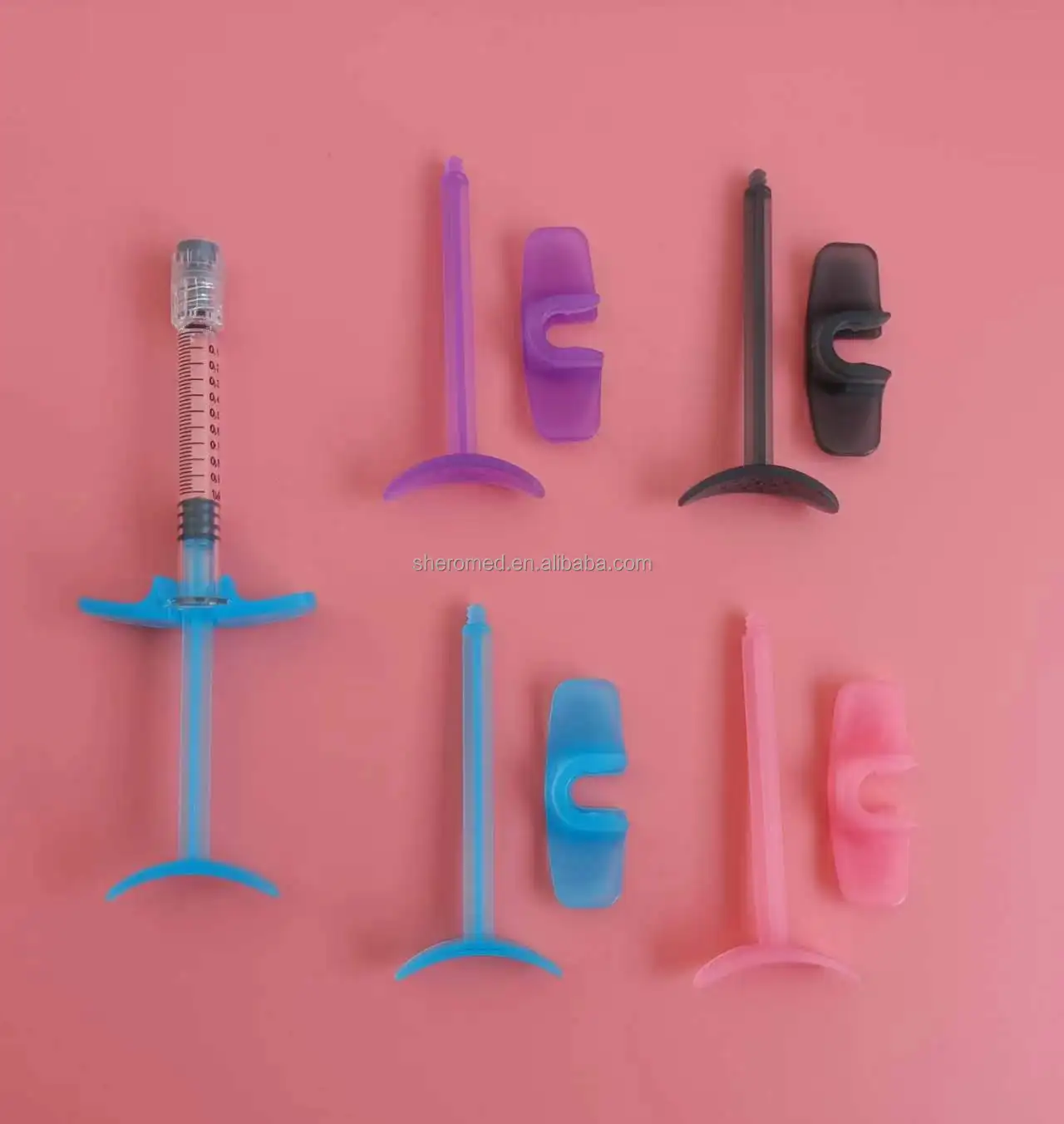 Plastic Rubber Backstop Syringe Plastic Plunger for 1ml  Syringe