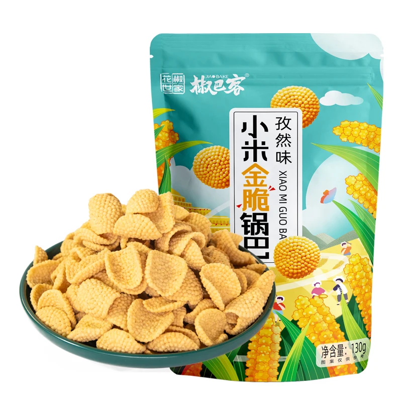 Reliable Quality Fast Fried Cooked Instant Food millet crispy Rice crust fries popcorn snacks foods with Nice Wholesale Prices