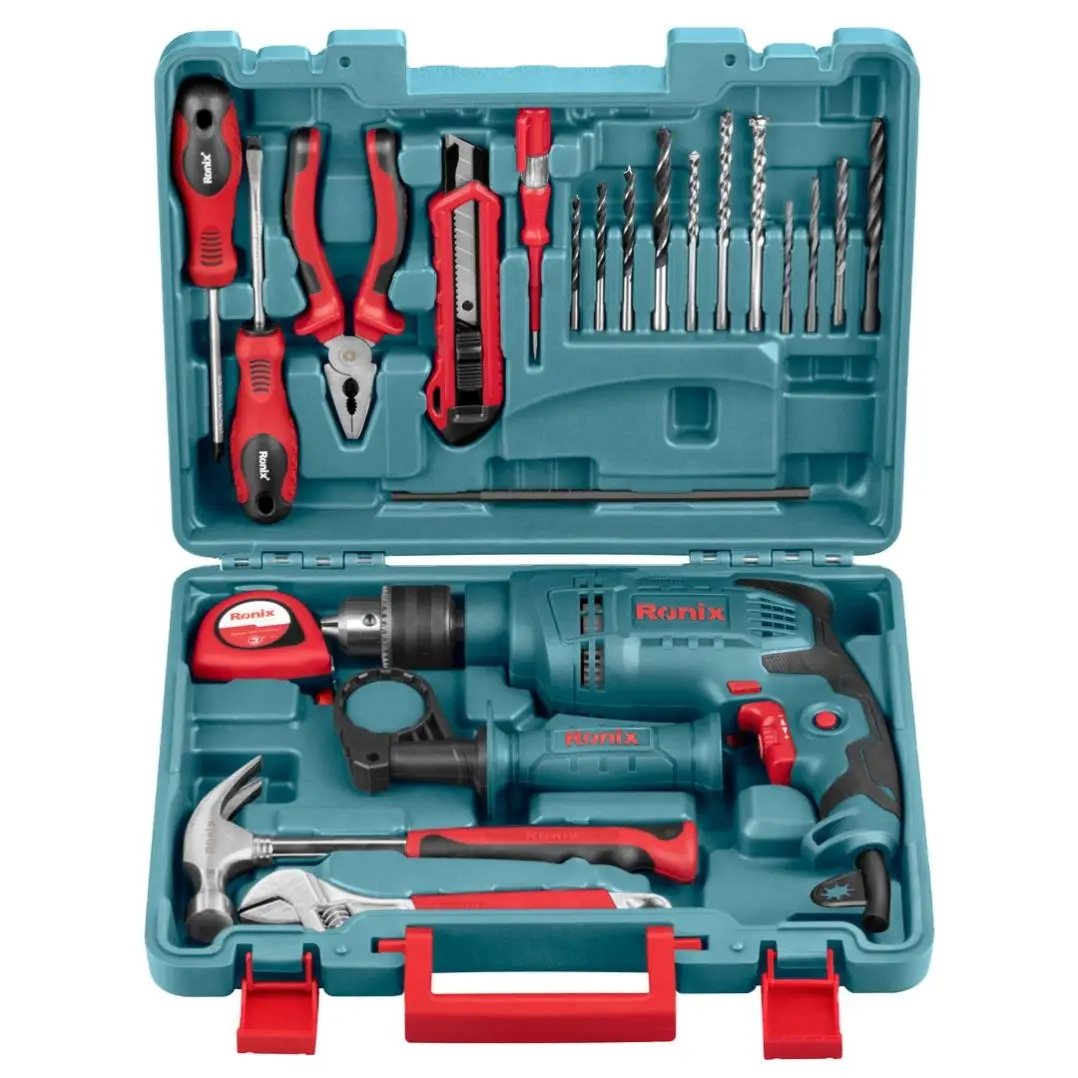Ronix Hot Sale RS-0001 650W cheapest price Multi-Functional Professional 22PCS power tools Impact Drill kit Tool Sets