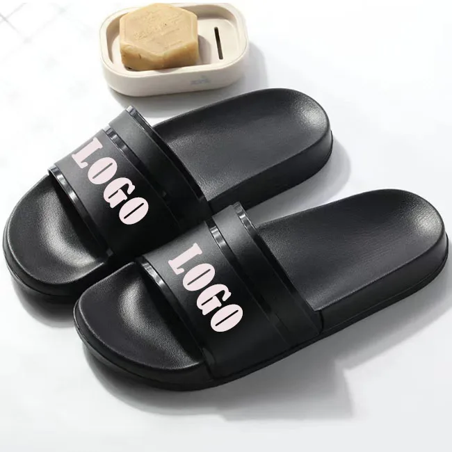 Trendy Outdoor Large Size Personalized Logo Custom Eva Rubber Sports Man Sandals Slippers Slides Logo For Men