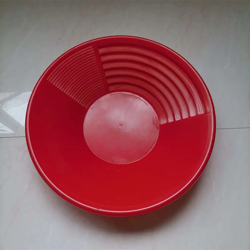 Portable Plastic Gold Basin Nugget Mining Washing Pan For Fine Sand Gold Wash