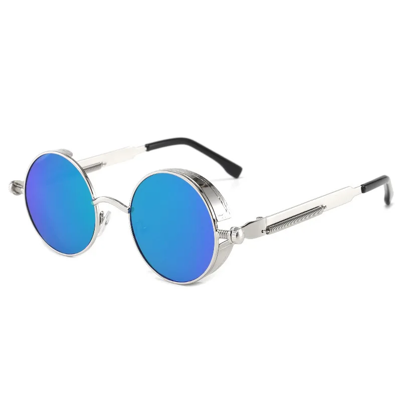 2023 Trendy Steampunk Shades Sunglasses Retro Fashion Eyeglasses Men Women Luxury Sun Glasses Fashion Round Sunglasses
