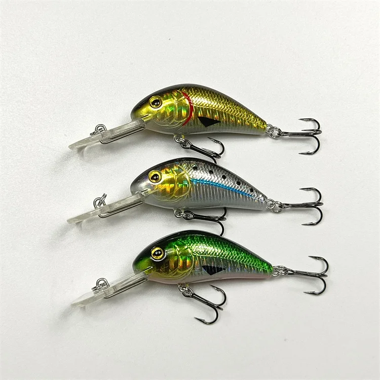 Manufacturers Wholesale Top Quality ABS VMC Hook Small Wobbler Crankbait Fishing Lure (1600500189547)