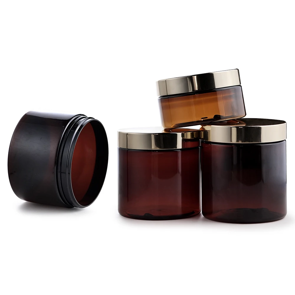 250ml PET Cosmetic Body Butter Jars with Lids  Plastic Cream Jars for face Use with cosmetics containers