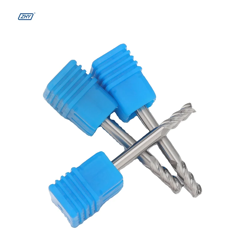 ZHY carbide aluminum end milling cutter tungsten cnc square HRC 50 end mill