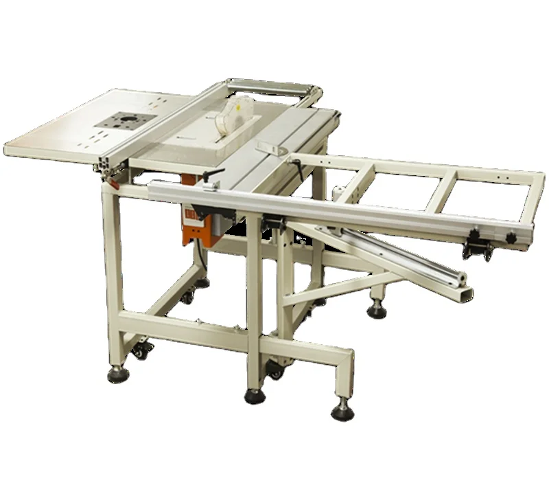 Woodworking double blades brushless motors small precision sliding push table saw and panel saw for furniture
