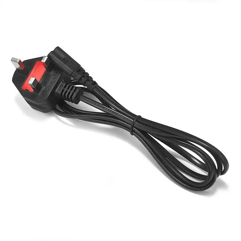 UK British AC Plug To IEC320 C19 Spring Spiral Coiled Curly Power Cord
