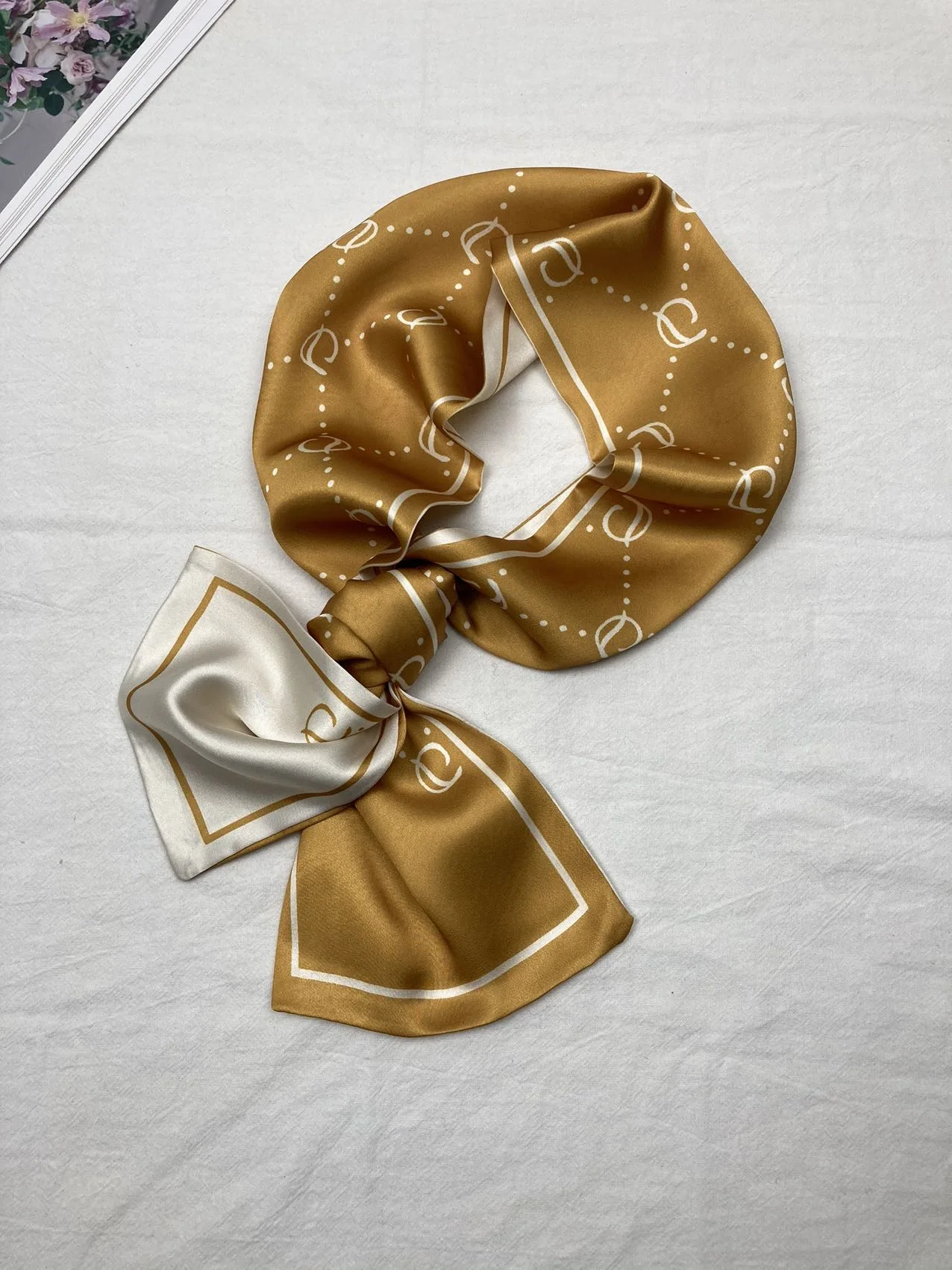 Длинный шелковый шарф, сумка, галстук, женский шейный узкий шарф, повязка на голову, шейный платок, лента, новинка 2022, Принт лошади