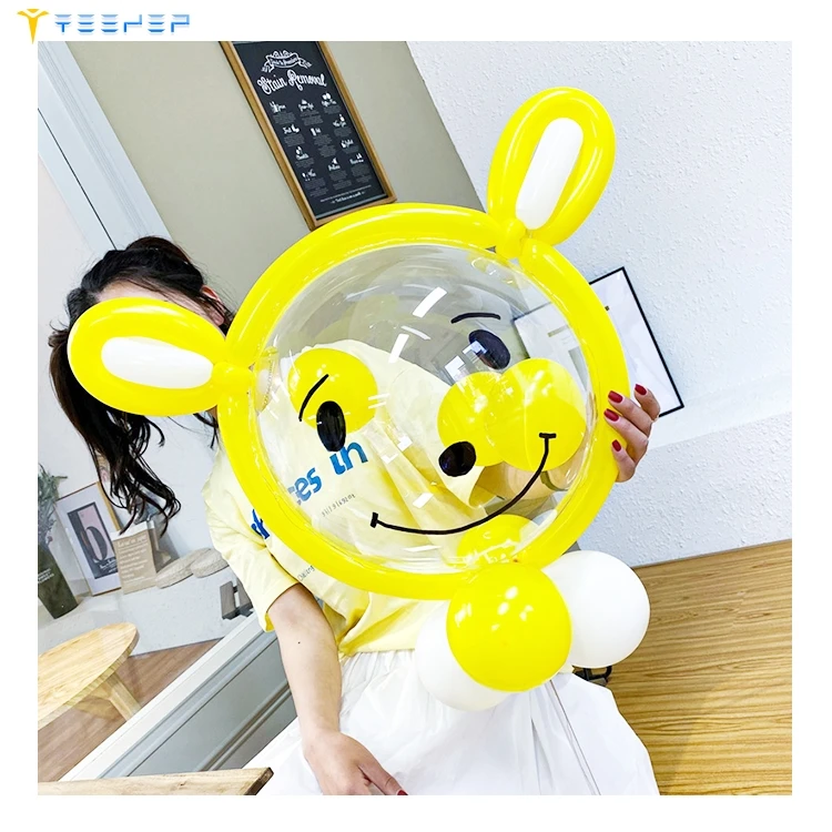 Cartoon Toy Flower Glass Balloon China Factory Wholesale Led Bobo Balloons Birthday