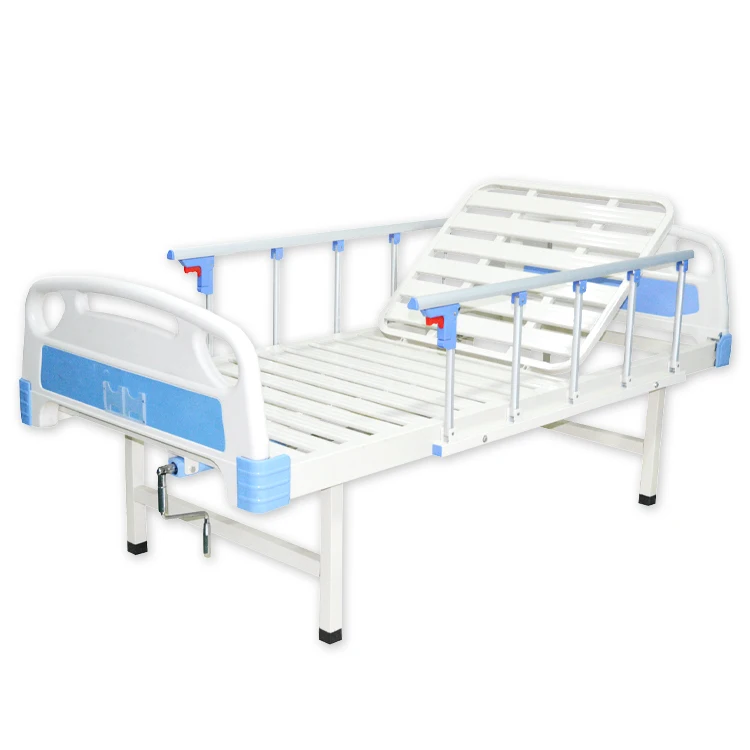 Adjustable manual 1Crank hospital beds Patient Medical Bed