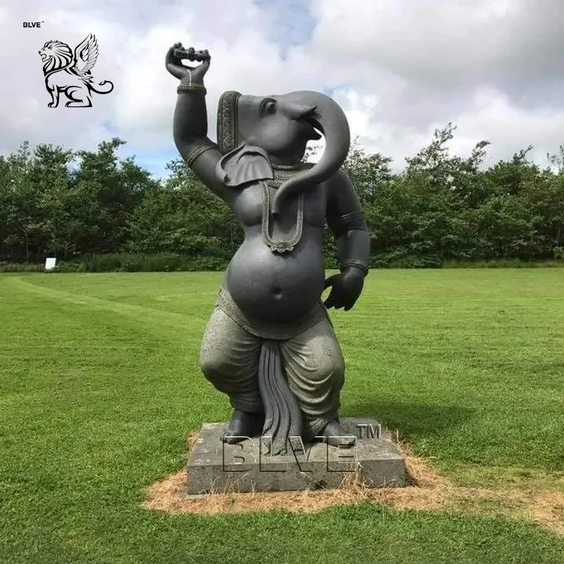 BLVE Outdoor Decoration Large Size Metal Religious Hindu God Brass Garden Ganesh Sculpture Bronze Lord Ganesha Statues