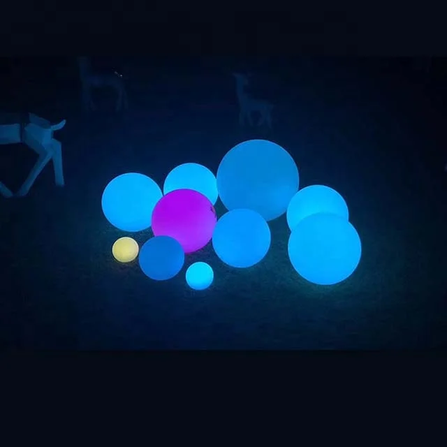 Wholesale Modern Style LED Ball Lights Remote Control Colorful Night Luminous Balls Holiday Decoration Stage Props Hotel Use