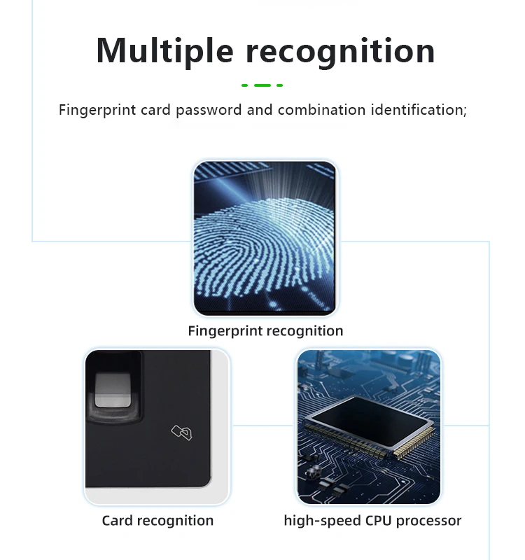 1000 PCS Capacity Time Recording Fingerprint Reader Biometric Employee come in and out