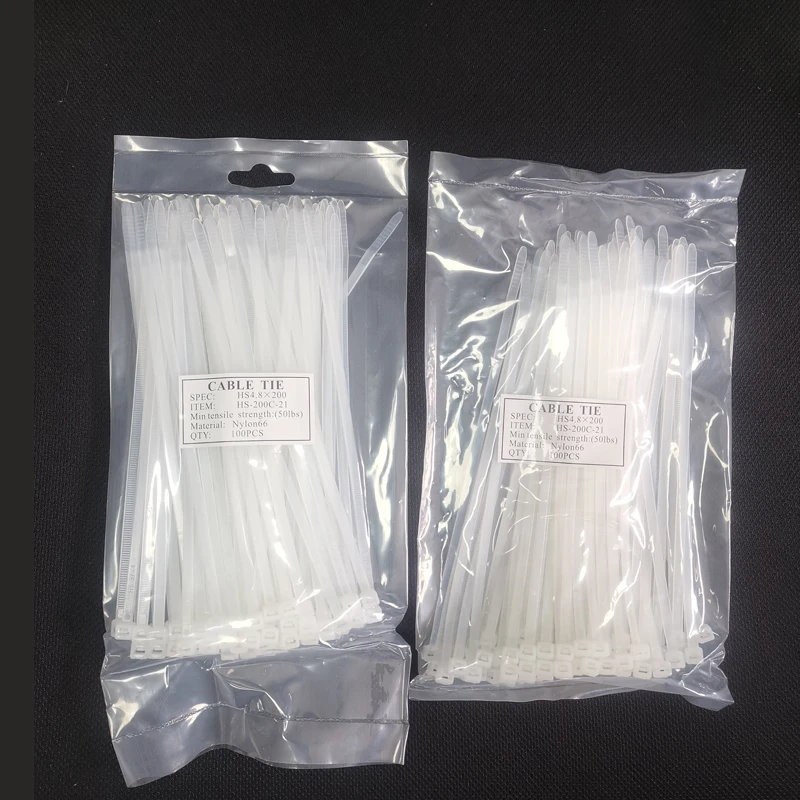 UL approved Factory Price 3.6*150mm Self-locking cable ties nylon 66 plastic zip ties wire tie wraps