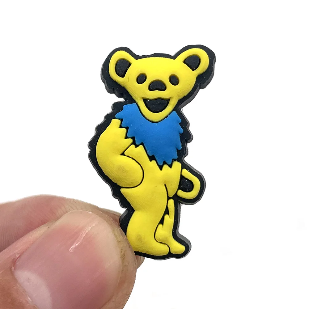 New Design Cartoon Bear PVC Shoe Charms Accessories Fit shoe Buckles Clogs Garden Shoe Decoration Kids Party Gift