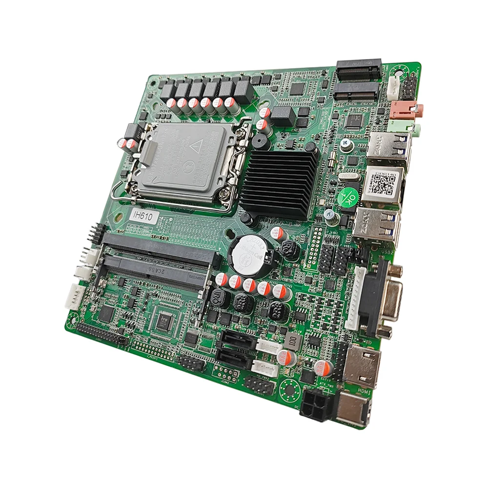 Материнская плата PCWINMAX по Заводской Цене H610 Mini ITX LGA1700 DDR4 с поддержкой 12-го 13-го поколения i3 i5 i7 OEM